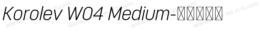 Korolev W04 Medium字体转换